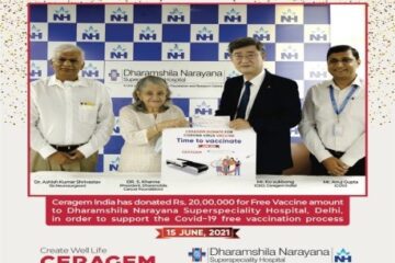 COVID 19 Vaccine Donation by Ceragem India