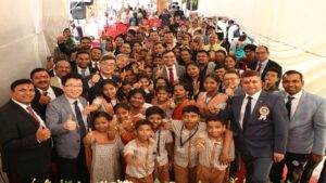 Students & Ceragem Staff during 10th Dream School Ceremony