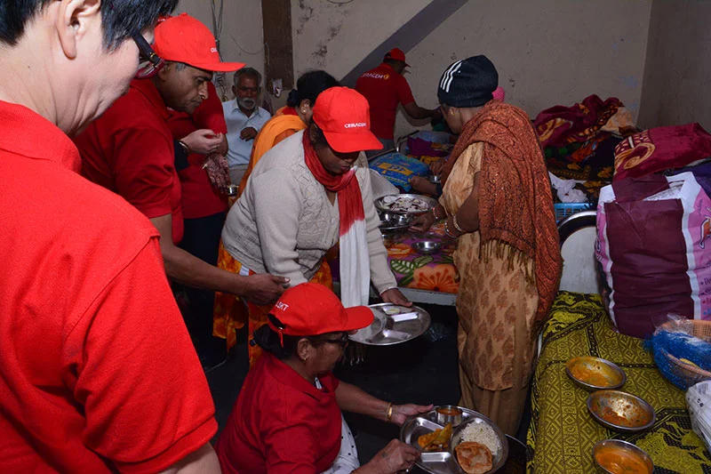 Delhi CSR Activity Food Distribution