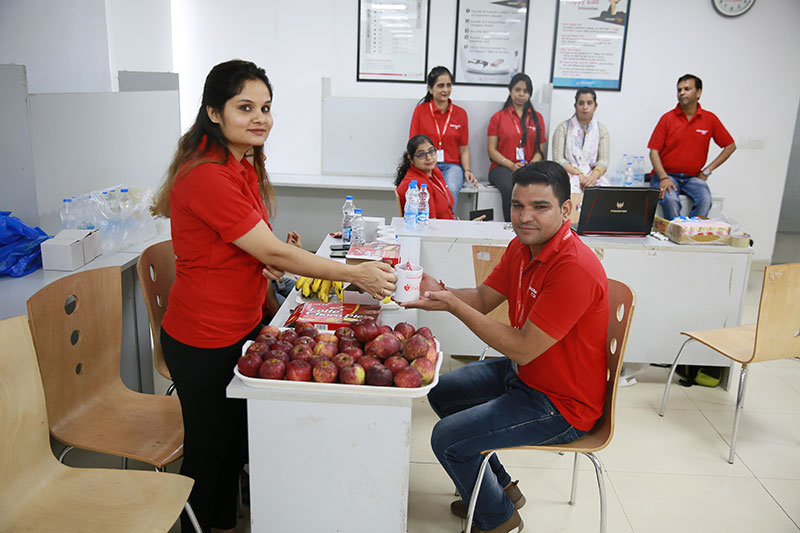 Distribution of Fruits after Blood Donation