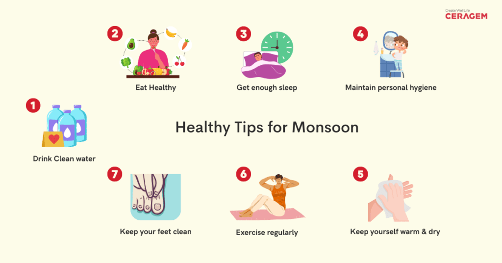 Healthy Tips for Monsoon Season