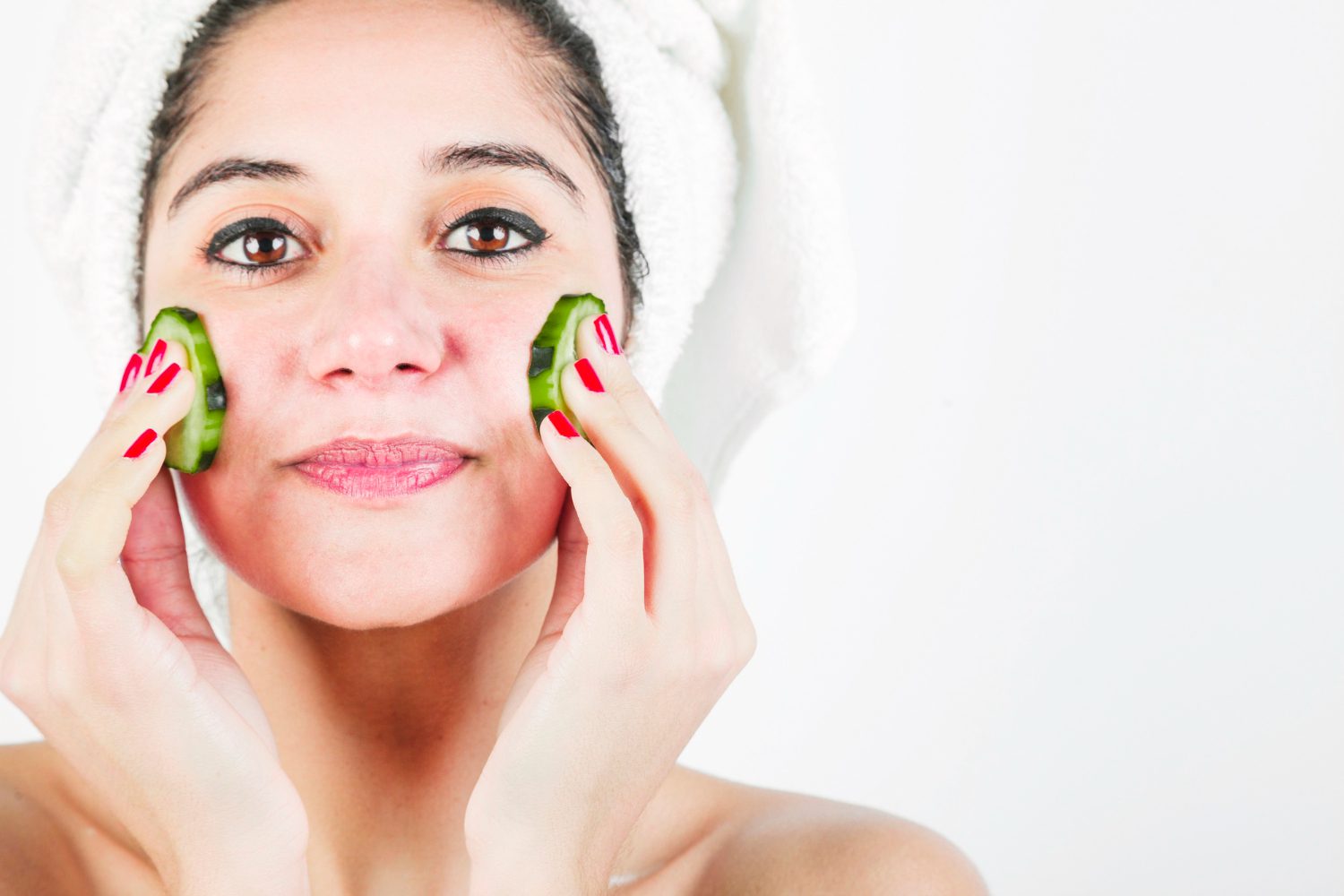 Cucumber on Face
