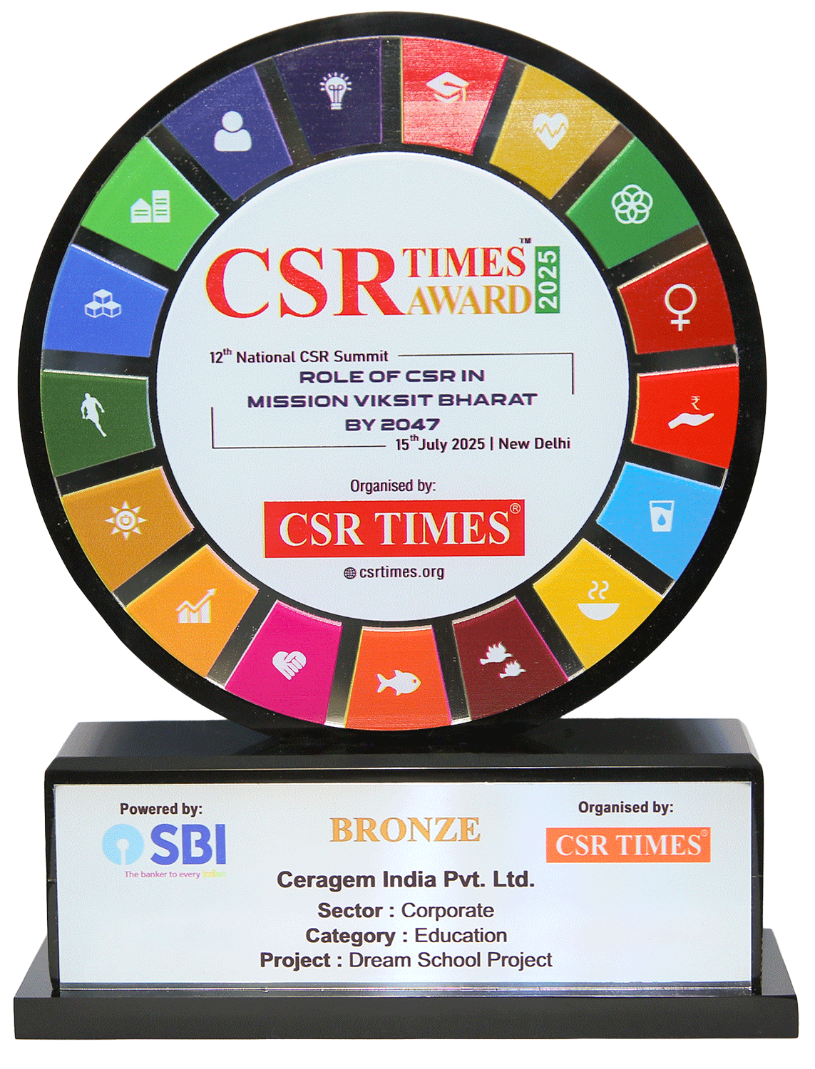 CSR Times Award - Ceragem India