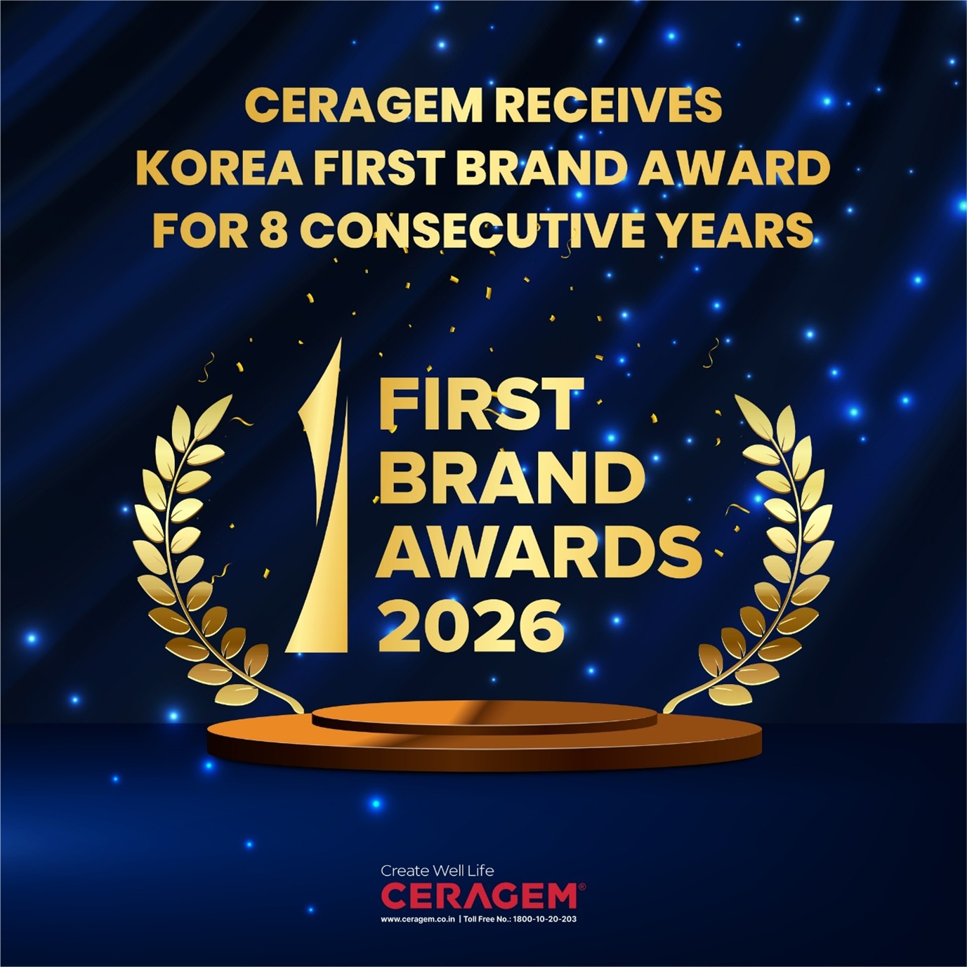 Ceragem Receives Korea First Brand Awards for 8 Consecutive Years